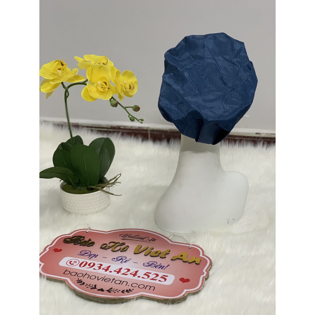 Mũ phòng sạch chống tĩnh điện xanh đen phối lưới