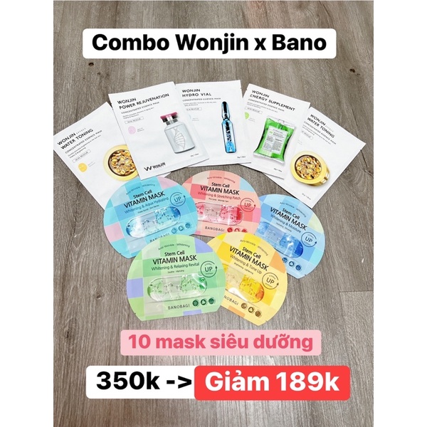 Combo Mask Đa Dạng Dưỡng Da Mix Sẵn