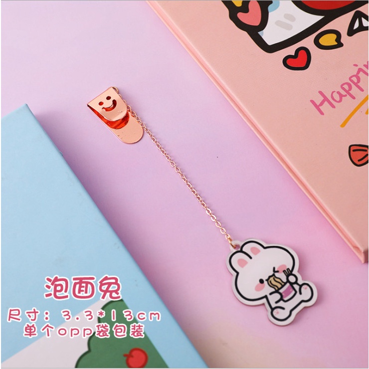 Book mark, dây kẹp sách đánh dấu trang hình thú siêu cute BAG U BOOKMARKTHU165