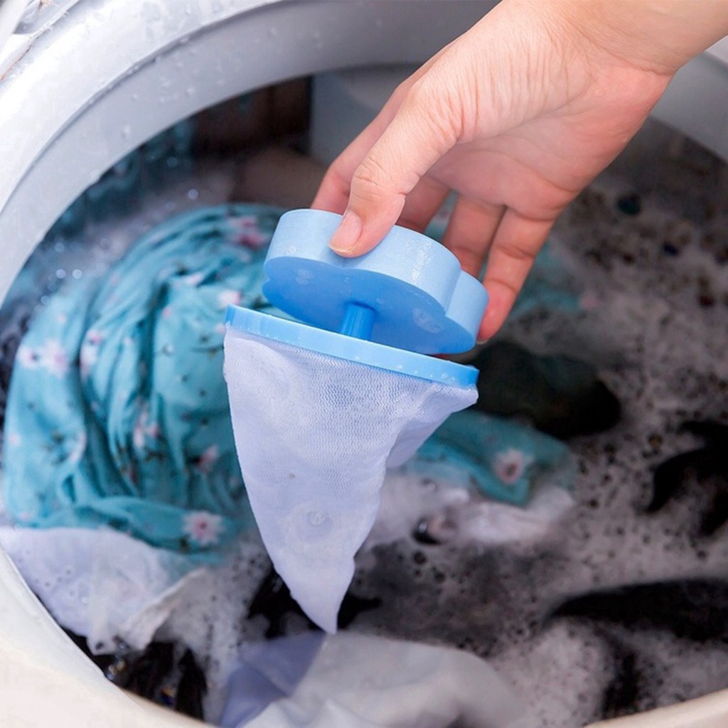 (Video Review) Phao Lọc Cặn Bẩn Máy Giặt Thông Minh - Túi Lọc Gom Rác Lông Tóc Trong Lồng Máy Giặt Hình Bông Hoa