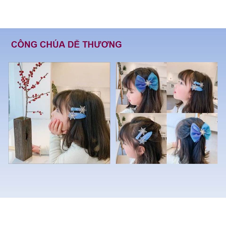 Phụ Kiện Elsa Cài Tóc Gậy Thần Vương Miện Nguyên Hộp