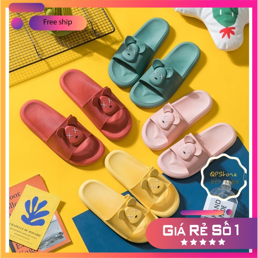 Dép Đi Trong Nhà Hình Chuột KAW Mềm Mại Chống Trượt Cho Nữ