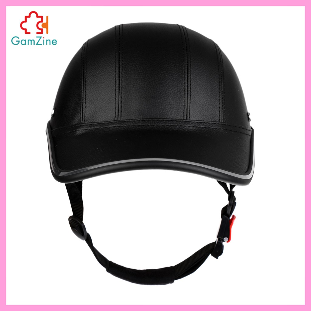 Mũ bảo hiểm bằng da PU có miếng đệm lót bằng xốp bảo vệ an toàn