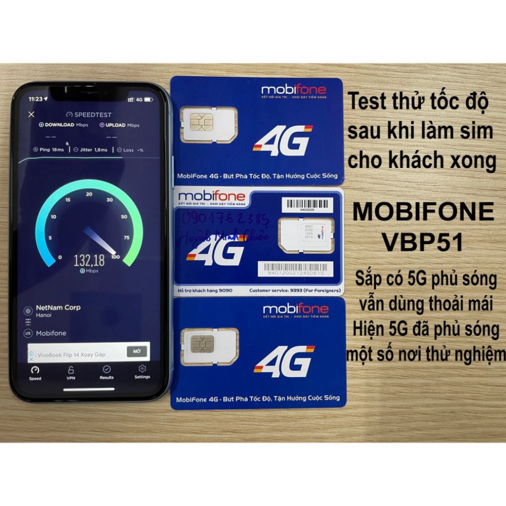 SIM 4G Mobifone Max Băng Thông.