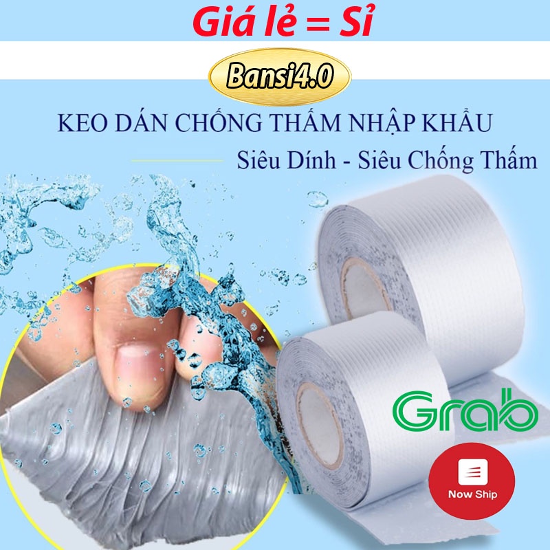 Băng Keo Chống Thấm Siêu Dính Đa Năng, chống nhiệt trần nhà, ống nước GD142 - GD159.