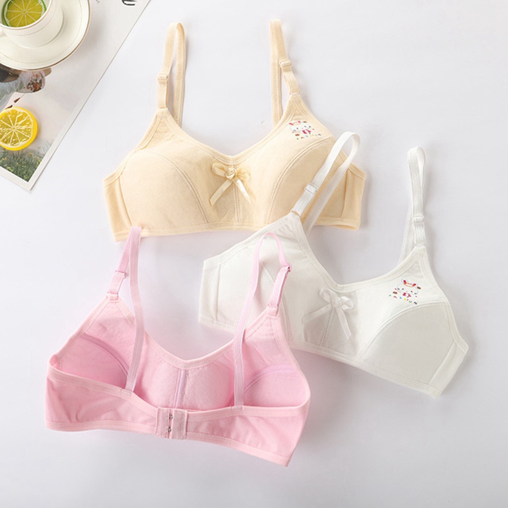 Áo ngực vải cotton có thể điều chỉnh cho bé gái từ 10-13 tuổi