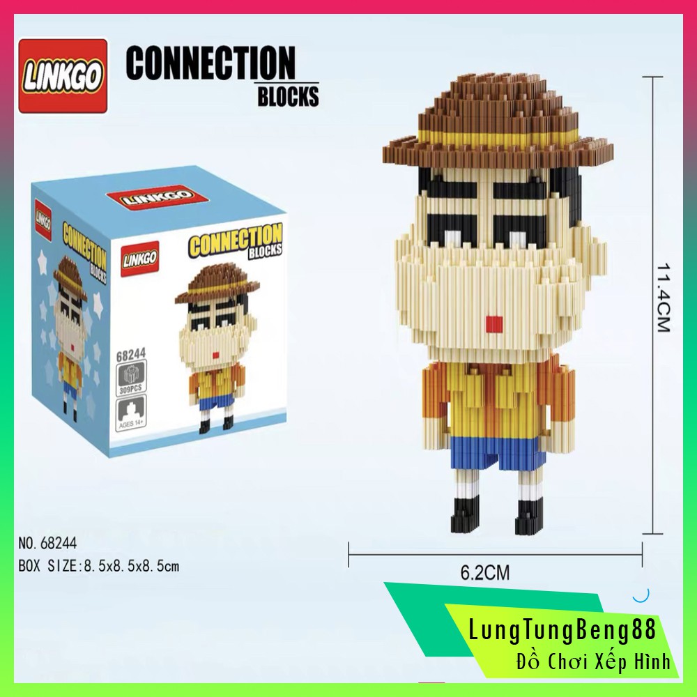 Xếp Hình lego Hãng LinkGo Cao Cấp Shin Cậu Bé Bút Chì Hàng Có Sẵn