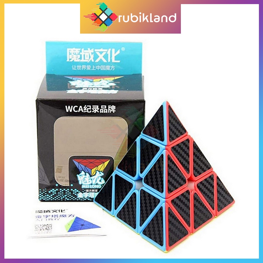 Trọn Bộ Rubik Carbon MoYu MeiLong 2x2 3x3 4x4 5x5 Pyraminx Megaminx Skewb SQ1 Tam Giác 12 Mặt Rubic Đồ Chơi Trí Tuệ