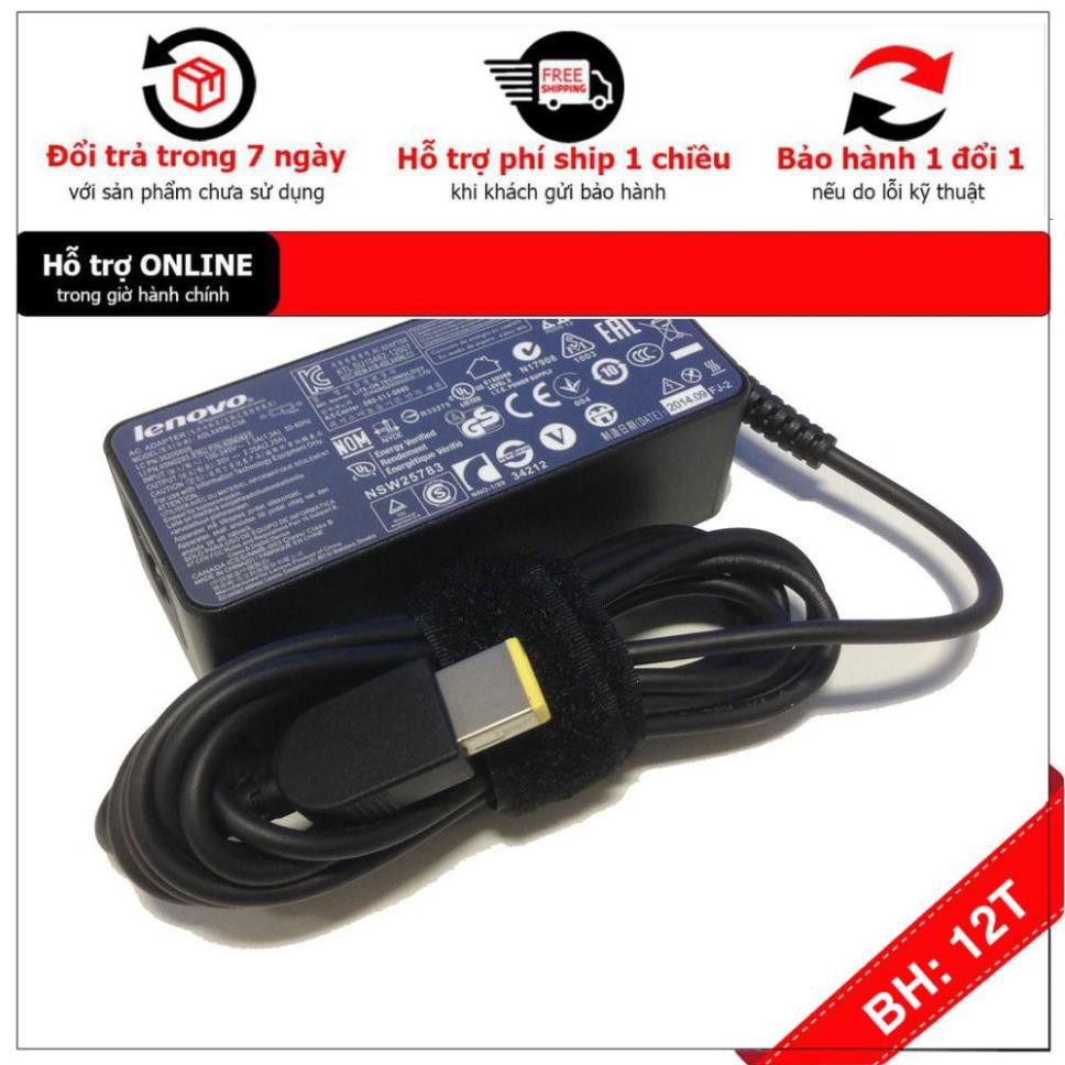 [BH12TH] [- Sạc cho Laptop Lenovo ThinkPad X230s X240 X240s 3.25A 65W chân chữ nhật dạng USB