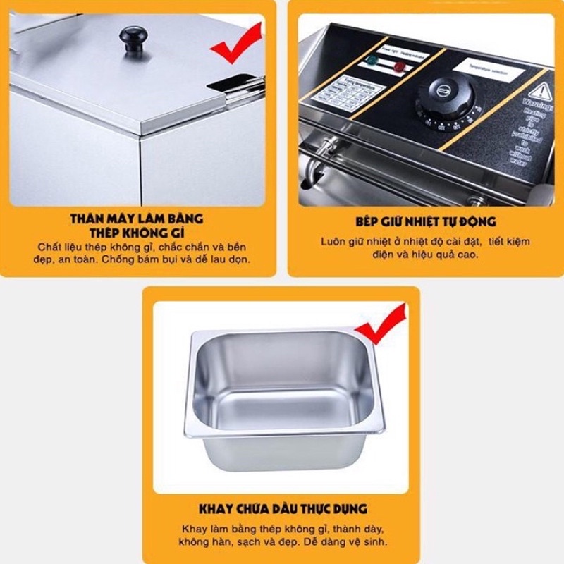 Bếp chiên nhúng điện đơn - Bếp chiên ngập dầu Sunny