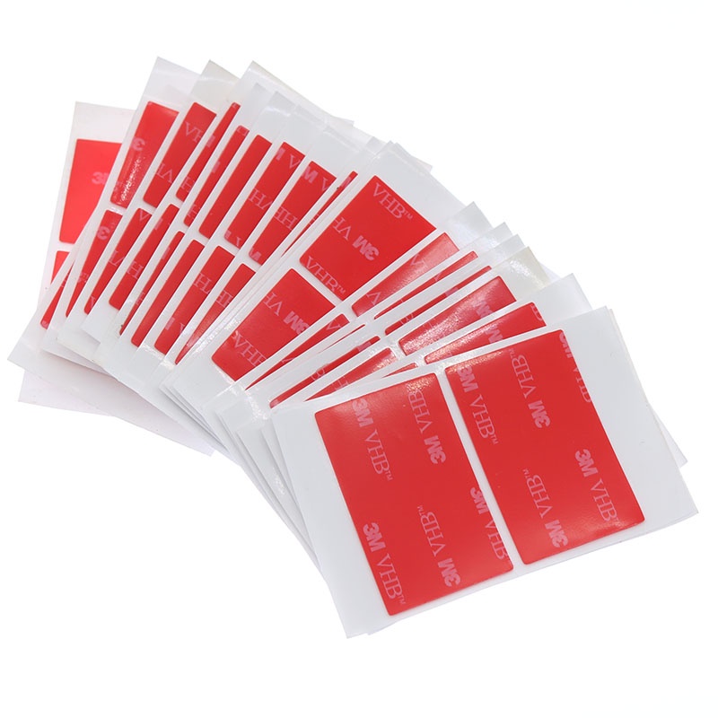 Set 10 Cuộn Băng Keo Hai Mặt Acrylic Trong Suốt 3M Độ Dính Cao Không Để Lại Dấu Chịu Nhiệt Độ Cao