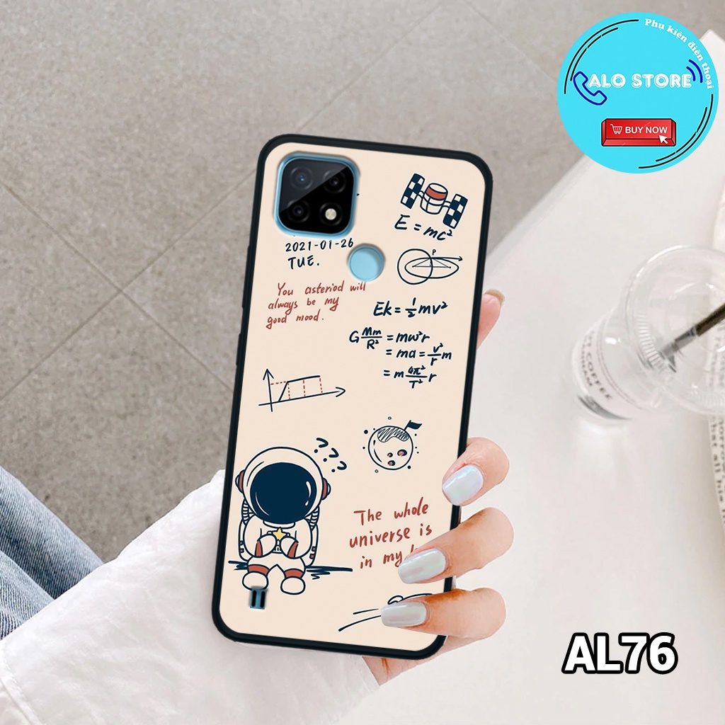 Ốp điện thoại Realme C21Y - Ốp lưng Realme in hình vũ trụ dễ thương
