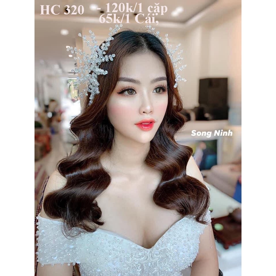 Phụ kiện cưới, hoa cài cô dâu