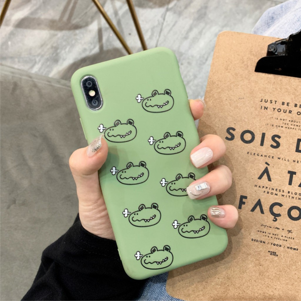 [ IPHONE ] Ốp Lưng Silicon Cá Sấu - B090 | BigBuy360 - bigbuy360.vn