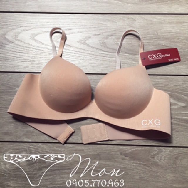 Áo Lót Su Đúc Muối Tiêu CXG A05 Áo Ngực Su Non Nâng Ngực Vừa
