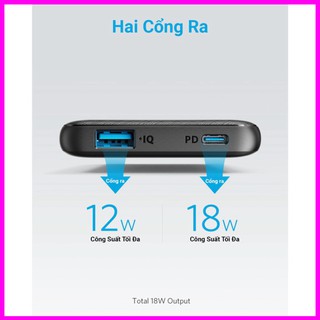 Sạc dự phòng Anker, Pin Dự Phòng ANKER PowerCore Slim 10000mAh PD - A1231  - Max Mobile