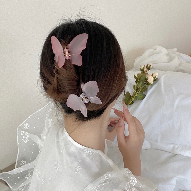 Kẹp Tóc Hình Bướm 3D Sống Động Phong Cách Hàn Quốc