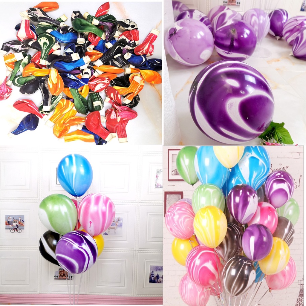 Set 5/10/20 Bóng bay vân giả đá siêu đẹp , siêu hot [ SIZE 30cm ] chọn màu HN889