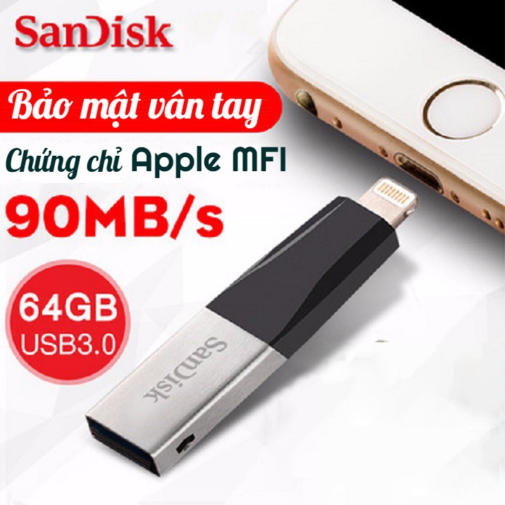 [32/64GB] USB OTG Sandisk iXpand Mini cho Iphone Ipad - USB OTG Iphone Sandisk | BigBuy360 - bigbuy360.vn