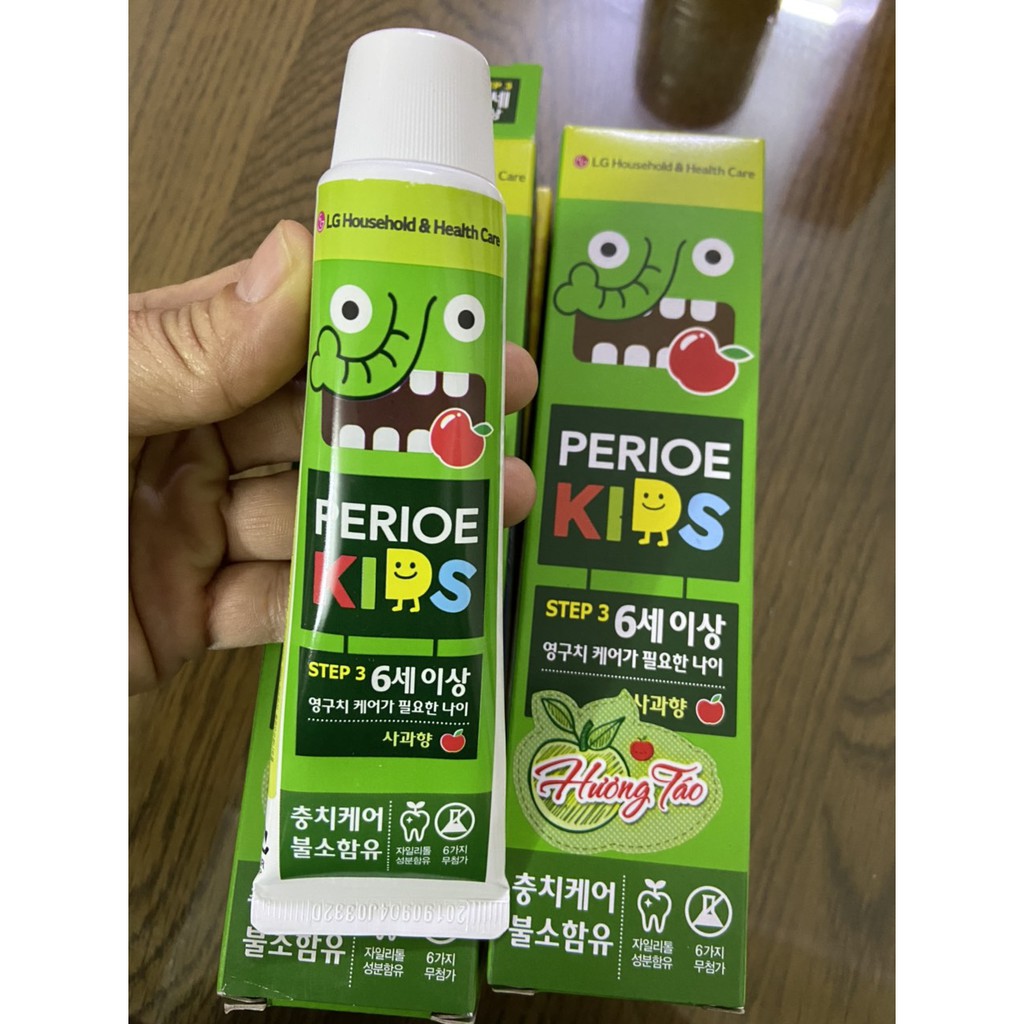 KEM ĐÁNH RĂNG TRẺ EM PERIOE KIDS STEP 3 HƯƠNG TÁO 75G