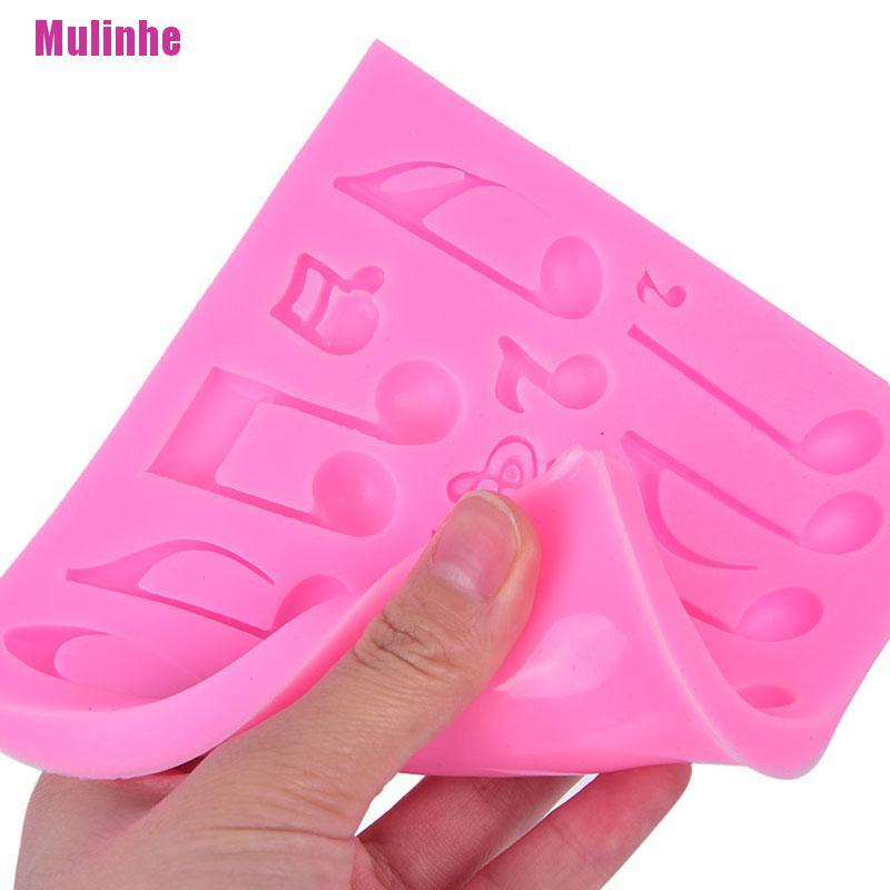 Khuôn Silicone Tạo Hình Nốt Nhạc Trang Trí Bánh