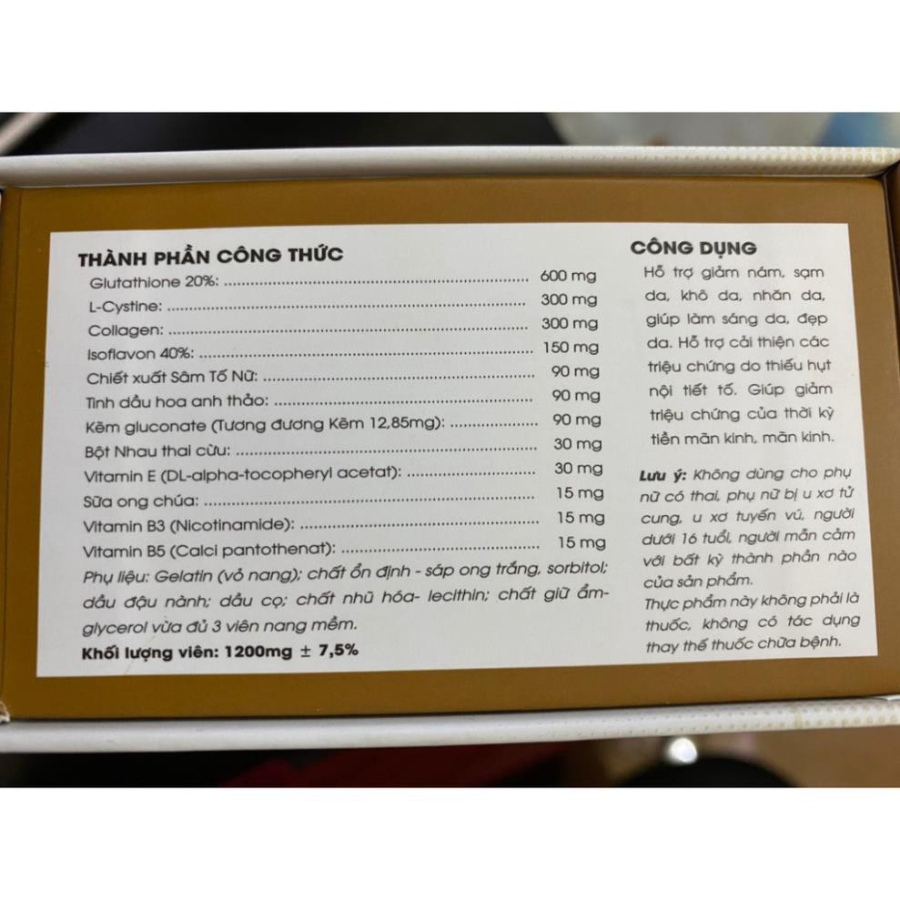 [FREESHIP] Dưỡng trắng da bằng viên uống trắng da HT Collagen Chính Hãng | Thế Giới Skin Care