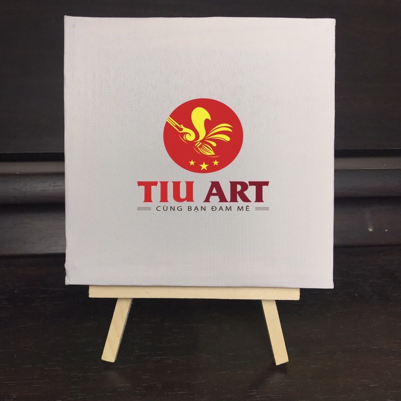 Mini Canvas TiuArt 15x15cm kèm giá đỡ