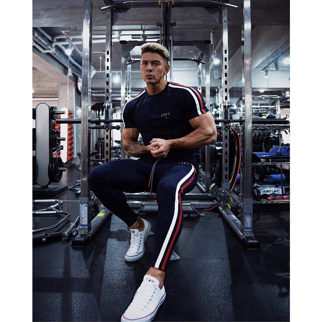 [ GYMEN ] Quần Jogger Thun Nam Plus Size Thể Thao Quần Tất Thể Dục Sọc Phong Cách âu Mỹ Côtton Cao Cấp Thun Lạnh Tập Vải Thoáng Giãn Thoải Mái Vận động Trẻ Trung Form Chuẩn Slimfit Nhanh Khô Co Giãn Chạy Bộ Chuyên Bóng Rổ Cầu Lông