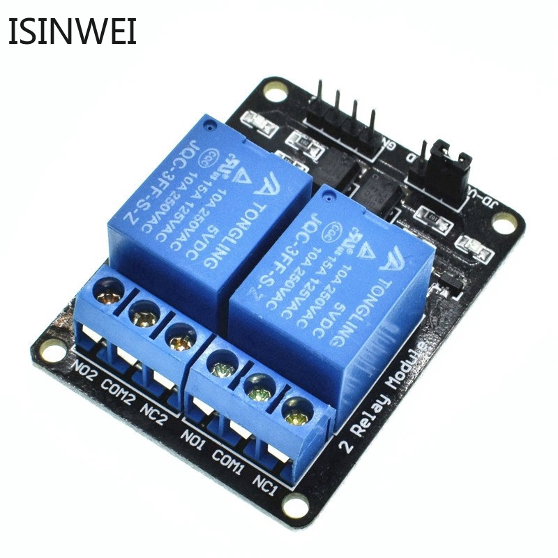 Bảng mở rộng mô-đun rơ le 5V 2 cổng mức thấp chuyên dụng cho Arduino