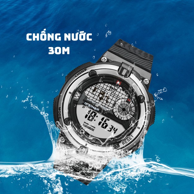 Đồng hồ điện tử nam chính hãng thể thao D-ZINER DZ8722 chống nước 30M kèm hộp thiếc LINDO