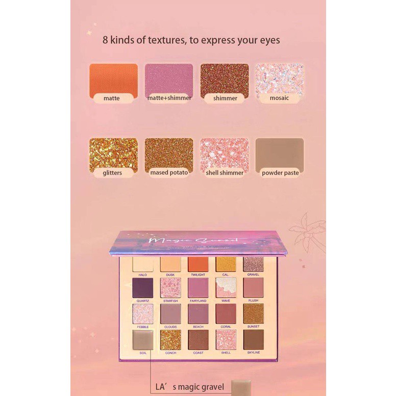 [Hàng mới về] Bảng Phấn Mắt 20 Màu Mờ Ánh Nhũ Trang Điểm Chống Nước Lâu Phai Màu Sắc Thời Trang | BigBuy360 - bigbuy360.vn
