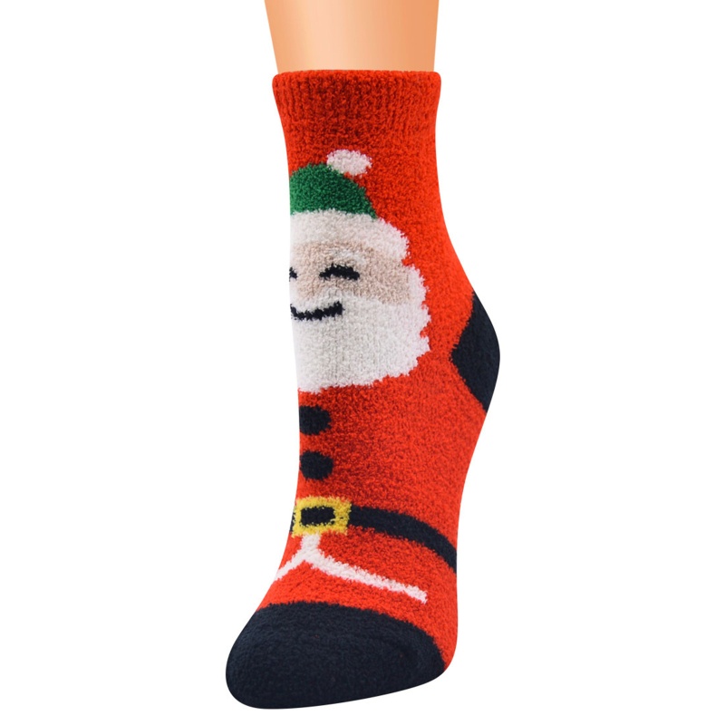 Set 10 Cặp Vớ Họa Tiết Hoạt Hình Giáng Sinh Ấm Áp