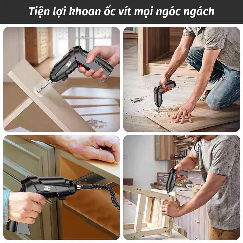 Máy Khoan Cầm Tay Máy Khoan Pin Bắt Vít Đa Năng KHO GIA DỤNG TRẦN PHÚ