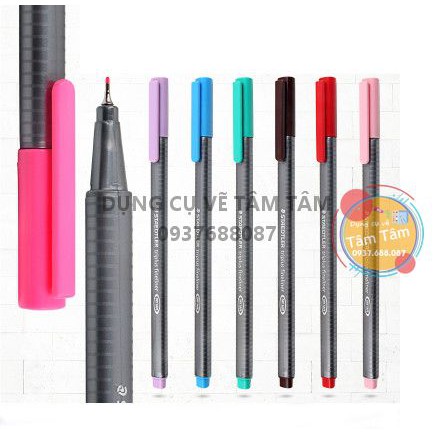 -Bút dạ kim triplus ® fineliner 334, bút kim màu Staedtler, line màu (11/43 màu )-