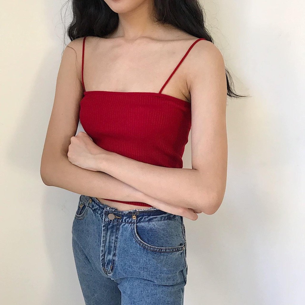 Áo hai dây ngang nhiều màu body form đẹp giá siêu rẻ | BigBuy360 - bigbuy360.vn