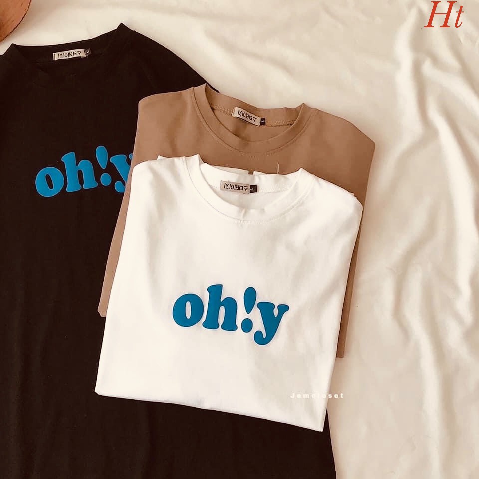 Áo phông Oh!Áo Phông Ulzzang Nữ Ngắn Tay Dễ ThươngChất Liệu Su Cotton Mịn Mát, Mềm Mại Khôn