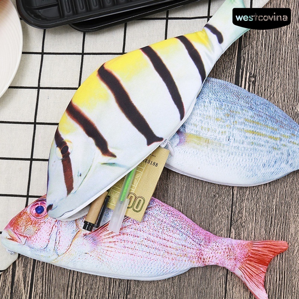 [Hot]✍Túi Đựng Bút Hình Con Cá Sáng Tạo