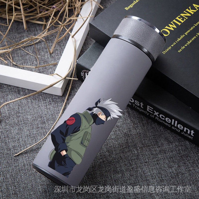 Bình Nước Giữ Nhiệt Bằng Thép Không Gỉ Hình One piece Và Naruto Cực Kỳ Dễ Thương