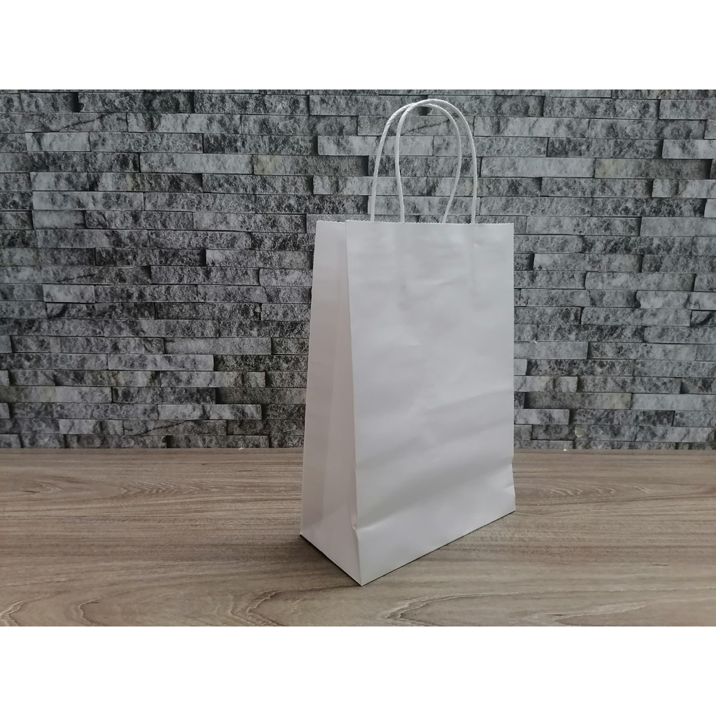 [10 Cái] Túi giấy kraft nhiều màu, túi giấy màu hồng, túi giấy màu vàng, túi giấy màu đỏ (21x30x10)cm