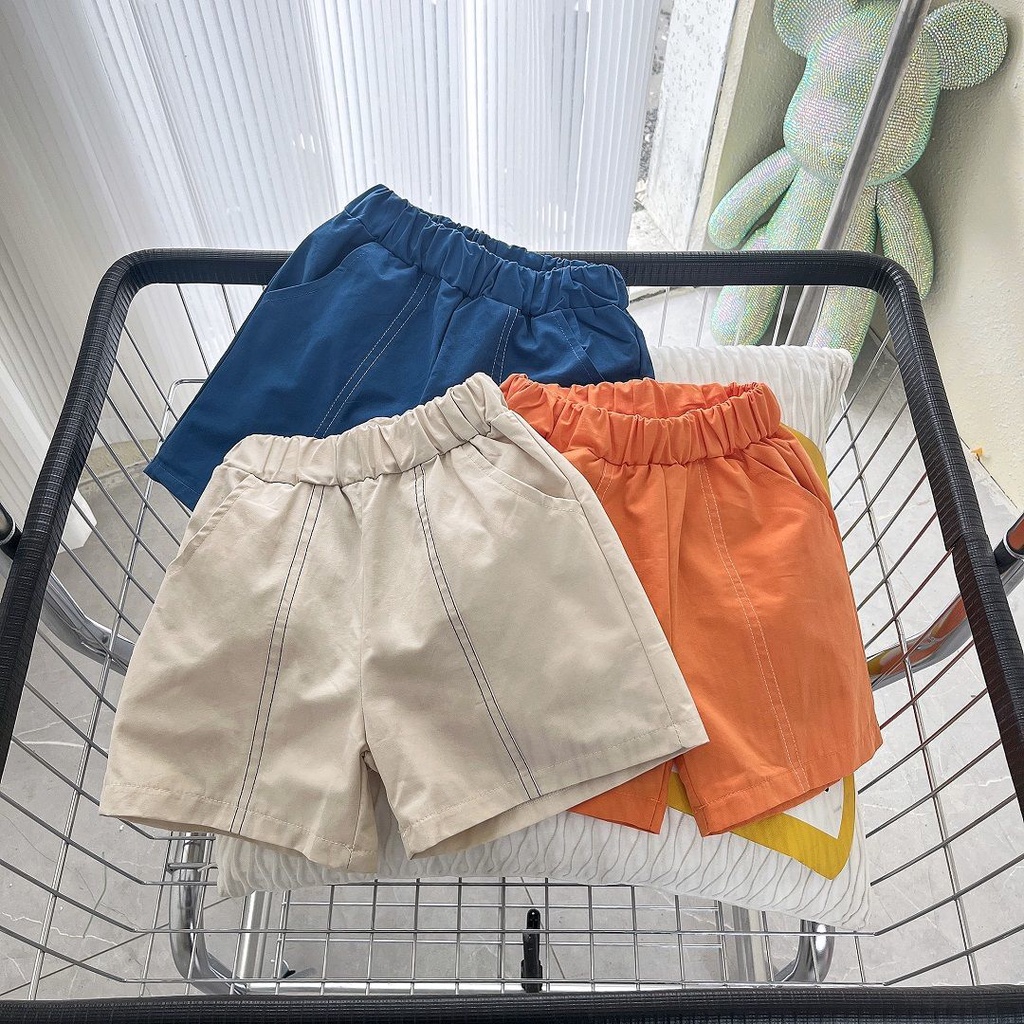 Quần Short Cotton Thoáng Khí Phong Cách Hàn Quốc Thời Trang Mùa Hè 2022 Cho Bé Trai