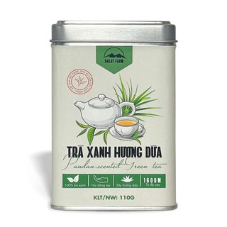 Trà Xanh Hương Hương Dứa Dalat Farm - Hộp 110Gr