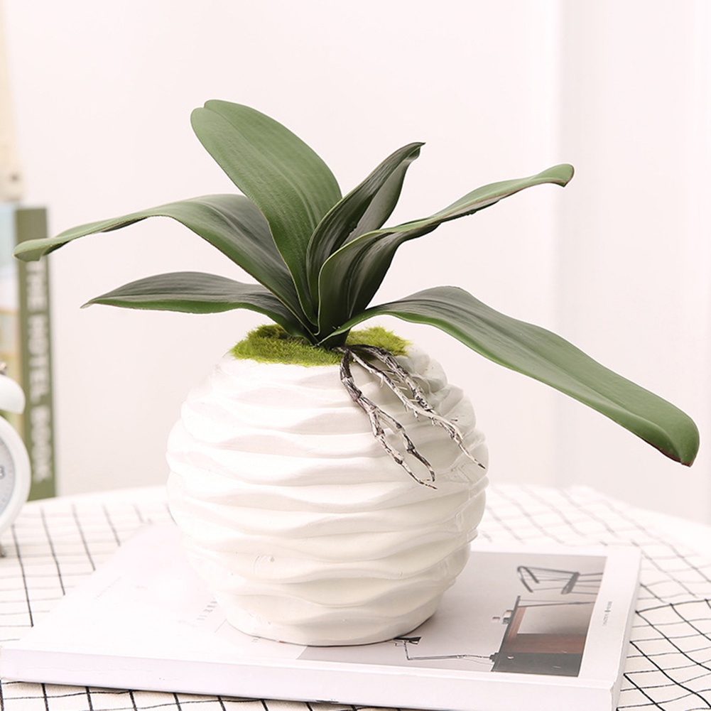 1 Cây Hoa Lan Giả Để Bàn Trang Trí Nhà Cửa / Văn Phòng DIY