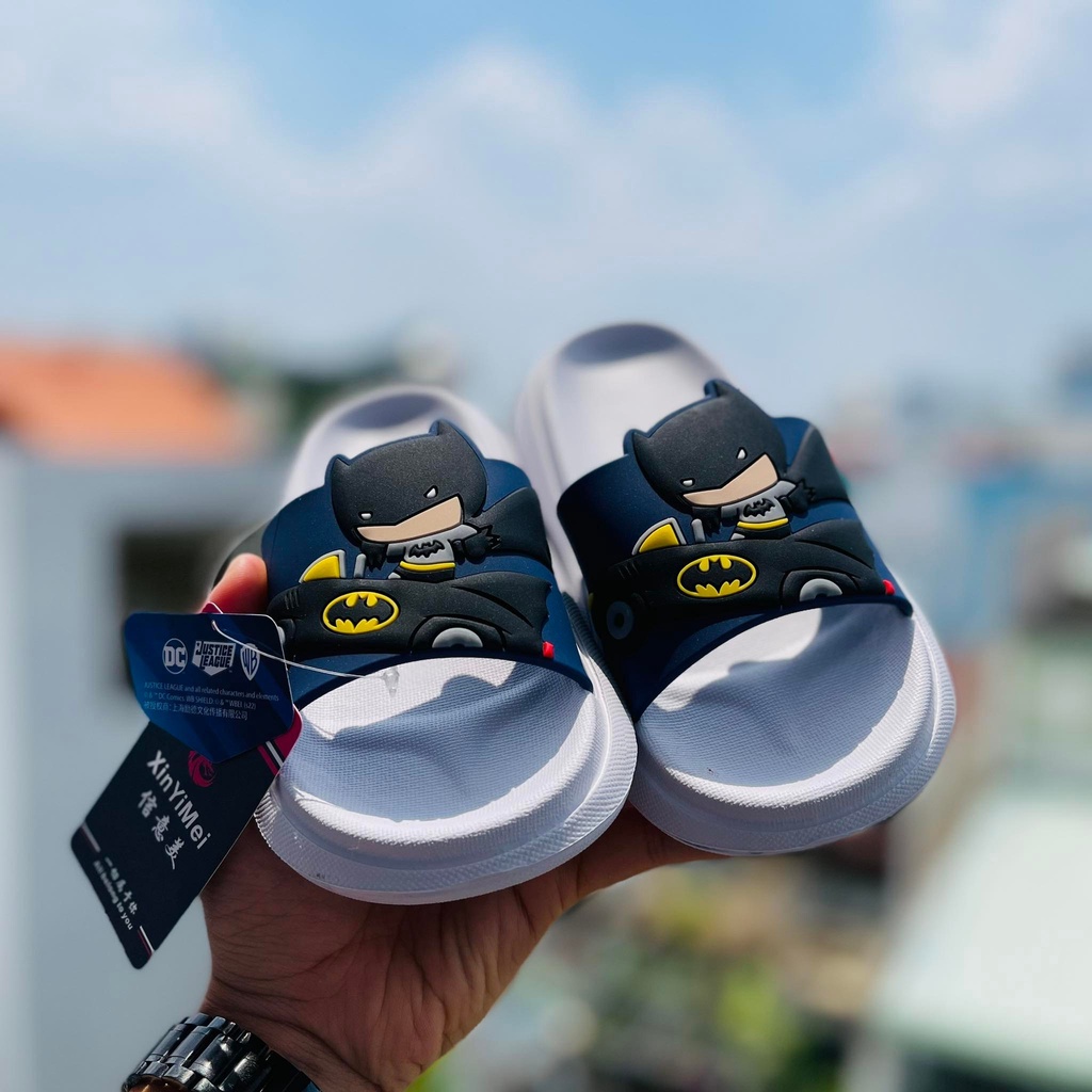 DÉP TRẺ EM BÉ TRAI BATMAN CỰC COOL [SALE SÔC] CHẤT LIỆU NHẸ, MANG ÊM CHÂN