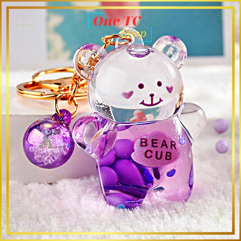 Móc khóa chú gấu cute, siêu xinh. Móc chìa khóa, móc khóa treo balo, túi xách giá rẻ, bền đẹp - ONE TC shop