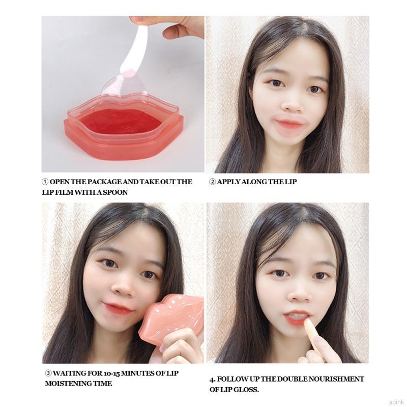 [Hàng mới về] Set 20 mặt nạ môi collagen dưỡng ẩm tẩy da chết môi