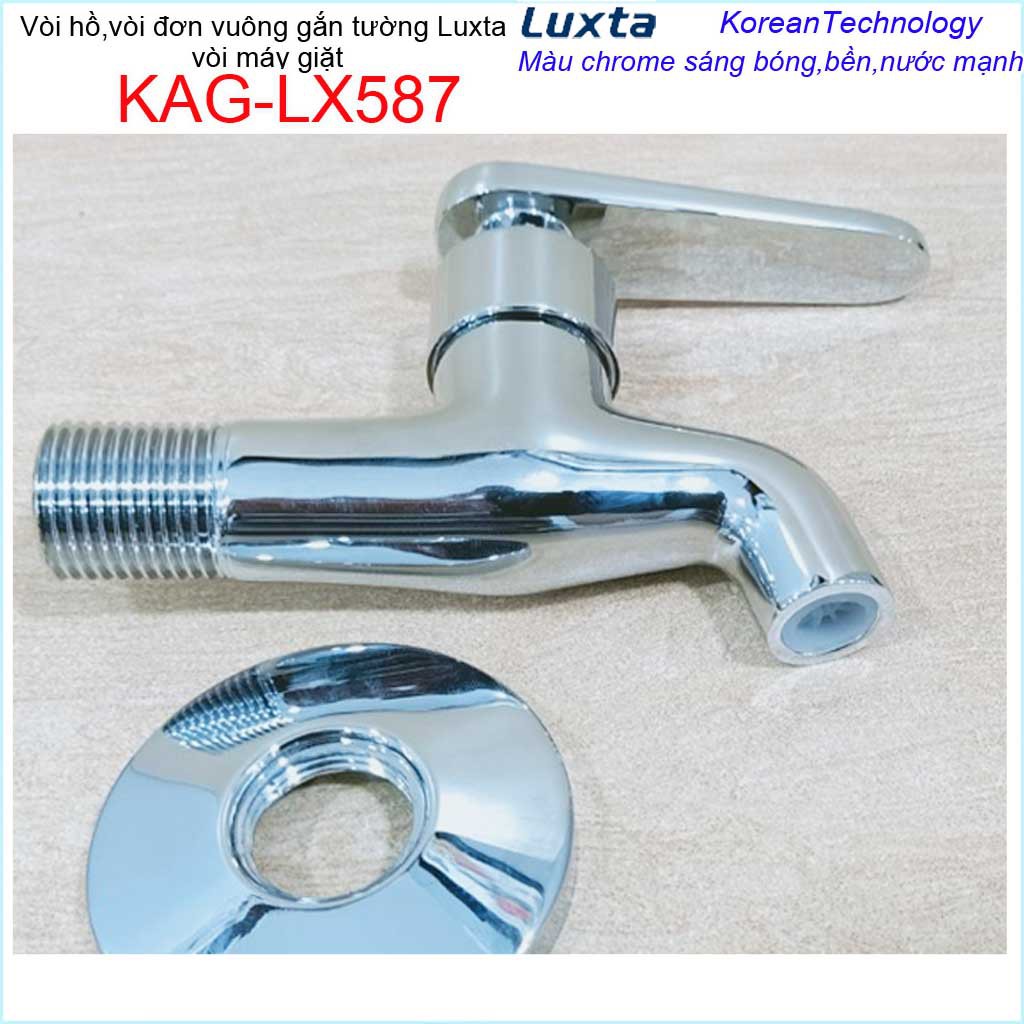 Vòi lạnh gắn tường, vòi hồ Luxta, vòi xả nước KAG-LX587