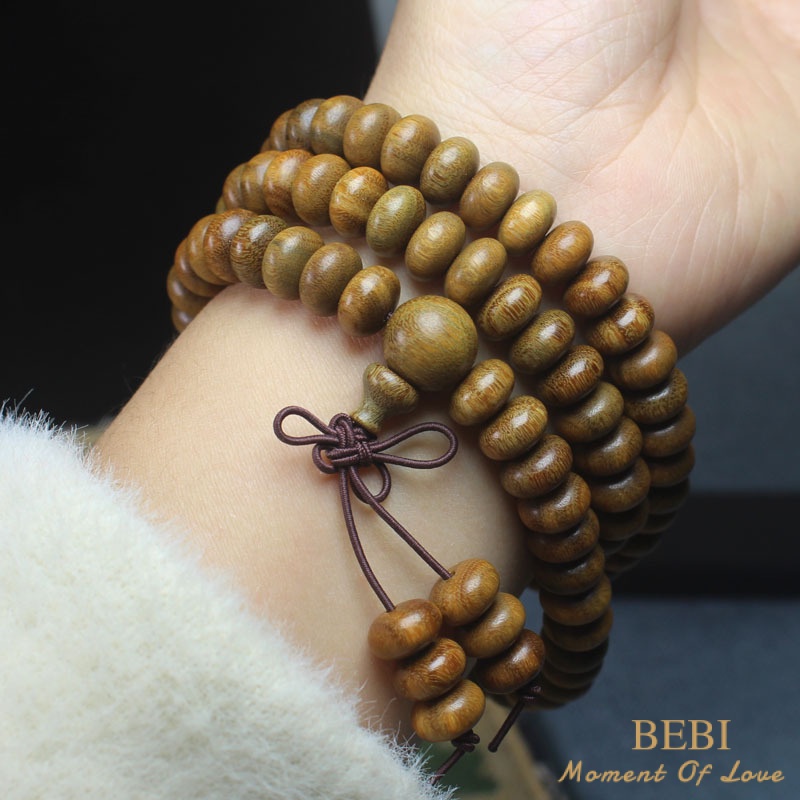 Chuỗi Hạt Đeo Tay Bằng Gỗ Đàn Hương 10 * 6mm