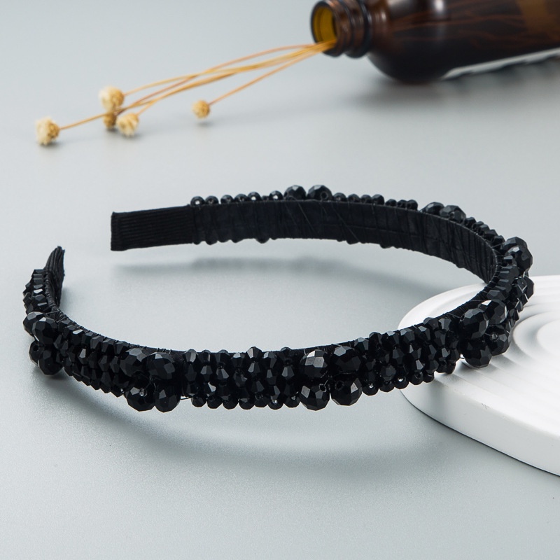 Băng Đô Cài Tóc Đính Hạt Pha Lê Lấp Lánh Đơn Giản Thời Trang Dành Cho Nữ