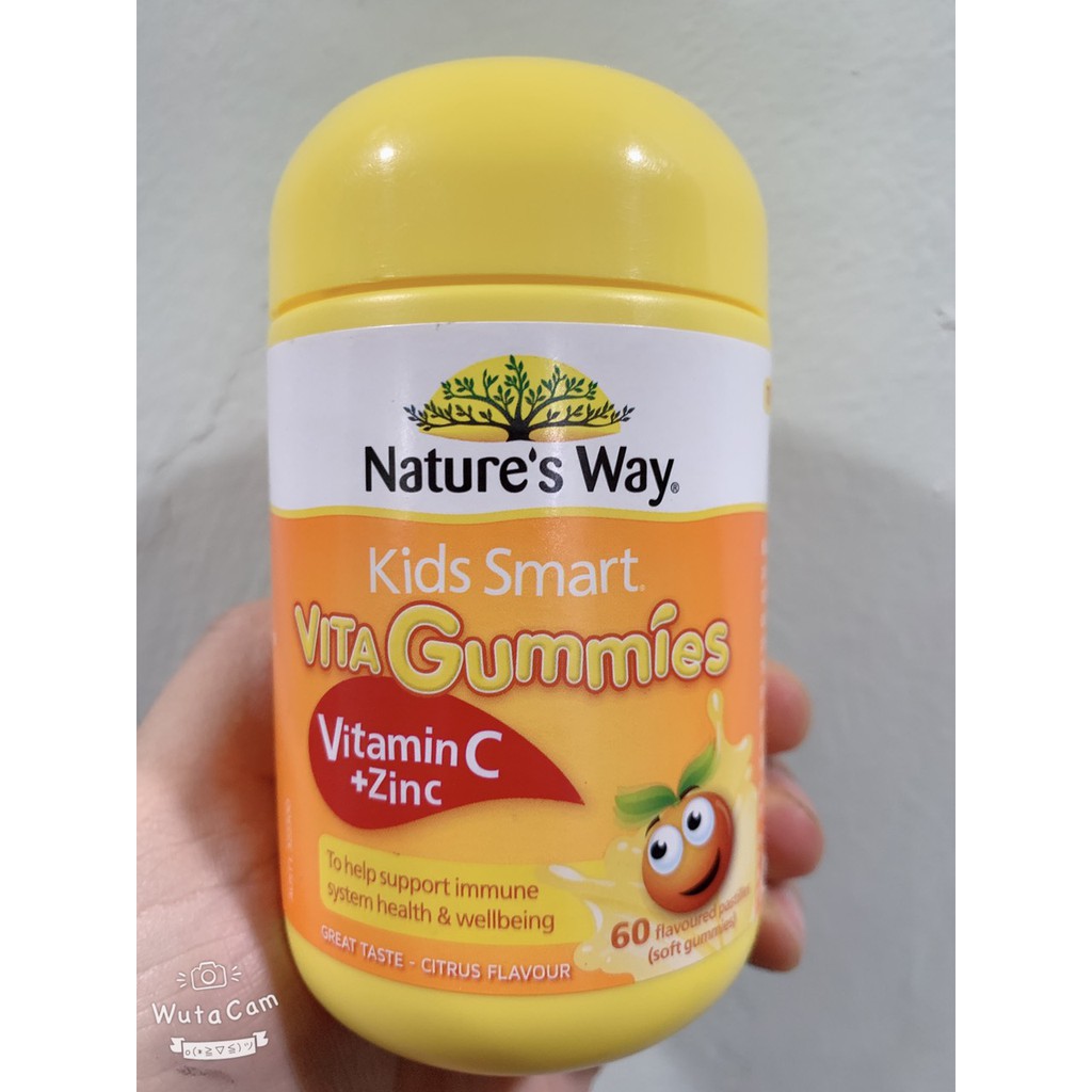 (date 2023) Kẹo dẻo Nature's Way Kids Smart Vita Gummies Vitamin C + ZinC, 60 viên