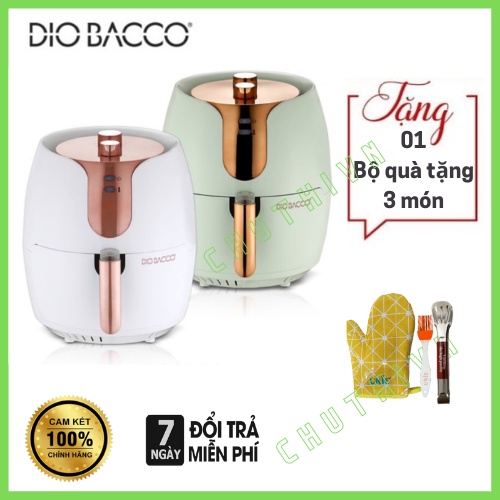 (Mã CHUT002 giảm 8%) Nồi Chiên Không Dầu Dio Bacco 2in1 Dung Tích 7L, Bảo Hành 12 Tháng - Hàng Nội Địa Hàn Quốc